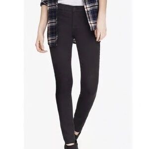 Express Extreme Stretch Mid Rise Legging Black Skinny Jeans